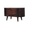 Rounded Lid-Up Blanket Box - Walnut - Image 7