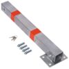 Steel Parking Bollard Pole Barrier With Lock ,Square Design - Gray - Image 2