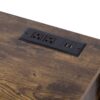 Furniture Style 2 In 1 Pet Friendly Dog Crate Composite Desk Hutch - Rustic Brown - Image 5
