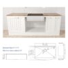 Farmhouse Workstation Kitchen Sink With Apron Front, Stainless Steel 16 Gauge - Brushed Nickel - Image 3