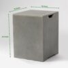 Modern Square Propane Tank Cover Holder With Multi Functional Utility - Gray - Image 8
