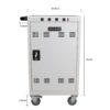 Mobile Charging Cart For Tablets Laptops 35 Device Capacity Matt Metal - Antique White - Image 4
