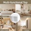 Hall Tree With Bench And 5 Storage Cubbies, Modern Entryway Storage Organizer Cabinet With 4 Doors, 5 Drawers And Adjustable Shelves For Hallway, Entryway, Living Room - White - Image 9