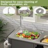 Outdoor Grill Cart With 304 Stainless Steel Sink And Cabinet - Black / Silver - Image 10