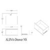 Adalid - Nightstand With Glittered Drawer Front And LED Lighting - White - Image 8