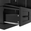 Hall Tree With Bench And 5 Storage Cubbies, Modern Entryway Storage Organizer Cabinet With 4 Doors, 5 Drawers And Adjustable Shelves For Hallway, Entryway, Living Room - Black - Image 17