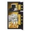 Large Double Door Coin Operated Safe, Digital Security Safe With Fireproof And Waterproof Bag, 6.5 Cubic Feet Safe Box With Hidden Code Function For Home - Black - Image 7