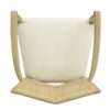 Mid Century Modern Arm Dining Chair (Set of 2) With Rattan Backrest - Beige / Natural Ash - Image 11