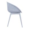2 Piece Durable Single Chair With Mesh Hollow Out Design - Light Gray - Image 5