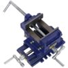 Heavy Duty 4" Cross Slide Vise, Drill Press Metal Milling X - Y, Blue Steel Benchtop Clamp - Blue - Image 11
