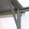 Spacious Wooden Cat Catio Outdoor Kitty House With Bridges And Roof Cover - Gray - Image 13