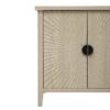 4 Door Sideboard, Carved Sideboard Buffet Cabinet With Storage, Modern Coffee Bar Cabinet With Adjustable Shelf For Living Room, Dining Room, Kitchen - Natural - Image 13