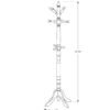 Free Standing Coat Rack 11 Hooks For Entryway - Cherry - Image 5