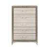 Star - King 5 Pieces Bedroom Set Design With LED - White - Image 6