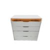 3 In 1 Vanity Desk With Flip Top Mirror, Compact Makeup Table With Glass Top And 3 Drawers For Bedroom - White - Image 2