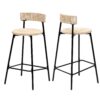 Boho Style Handwoven Paper Rope Counter Stools (Set of 2) - Creamy White - Image 15