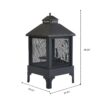 Heavy Duty Garden Metal Outdoor Heating Furnace Fire Pit With Rotating Tray - Black - Image 3