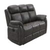 Steban - 3 Pieces Living Room Set With Sofa, Loveseat, Recliner - Gray - Image 4