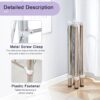 Simple Silver Stainless Steel Folding Table Frame Multifunctional Space Saving Design.Separate Folding Table Legs That Can Be Paired With Various Sizes And Styles Of Tabletops - Silver - Image 9