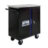 Movable Lockable Double Door Partition With Lock Multi Functional Hardware Storage Tool Car Auto Repair Locker - Black / Blue - Image 10