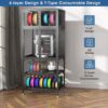 3D Printer Cabinet With Double Layer Filament Storage, Noise Reducing Design - Black - Image 4