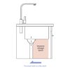 Farmhouse Sink 30" Kitchen Sink Stainless Steel 16 Gauge Apron Front - Gold - Image 7