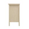 Hollow Carved 3 Drawer Cabinet Dresser Storage Chest With Metal Handles For Living Room Bedroom - Natural - Image 10