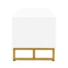 TV Stand, Entertainment Center TV Media Console Table, Modern TV Stand With Storage, TV Console Cabinet Furniture For Living Room - White - Image 15