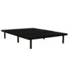 Queen Size Platform Bed Frame, Bedroom Furniture Metal Bed Foundation Base - Black - Image 2
