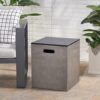 Modern Design Mgo Tank Holder Side Table With Ceramic Top - Black / Gray - Image 4