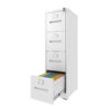 Premium 4 Drawer File Cabinet With Lock Metal Vertical Design For Office And Home, A4 Legal / Letter Size, Steel Construction - Gunmetal Black - Image 4