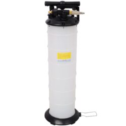 7L Pneumatic/Manual Oil Extractor Pump For Automotive Fluids - White / Black