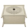 Hollow Carved 2 Door Accent Cabinet Sideboard Buffet Storage Cabinet With Adjustable Shelf For Entryway Living Room Bedroom - Natural - Image 12
