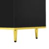 Modern TV Stand For TVs Up To 80", Entertainment Center With 2 Shelves And LED Lights, TV Storage Cabinet With 2 Drawers, 2 Cabinets And Metal Legs For Living Room - Black - Image 18