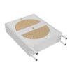 2 Door Shoe Rack, Rattan, Double Layer, Suitable For Living Room, Hallway - White - Image 19