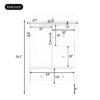 Retro Bathroom Vanity With Sink, Soft Closing Cabinet & Drawers - White - Image 3