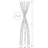 Free Standing Coat Rack 5 Hooks For Entryway - Black - Image 5