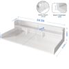 Washer Dryer Countertop Organizer, Double Layer Wooden Laundry Shelf Topper With Edge For Storage - White - Image 3