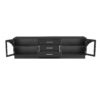 Modern Minimalist TV Stand For TVs Up To 75", Entertainment Center Media Console Cabinet With Adjustable Shelves - Black - Image 12