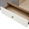 Modern Multi Functional Shoe Storage Bench & Cabinets With Adjustable Shelves - Gray / Natural Wood / White - Image 8