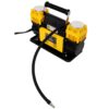 Heavy Duty 12V Dual Cylinder Air Compressor, Tire Inflator With Gauge - Yellow / Black - Image 13