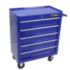 5 Drawers Multifunctional Tool Cart With Wheels - Blue - Image 7