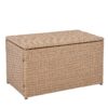 10 Piece Outdoor Sectional Half Round Patio Rattan Sofa Set, Wicker Conversation Furniture Set For Free Combination - White - Image 24