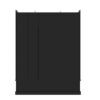 Hall Tree With Bench And 5 Storage Cubbies, Modern Entryway Storage Organizer Cabinet With 4 Doors, 5 Drawers And Adjustable Shelves For Hallway, Entryway, Living Room - Black - Image 19