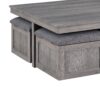 Moseberg - Coffee Table With Storage Stools - Light Gray - Image 3