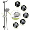 Chrome Round Dual Shower Heads Set With 10" Overhead And Hand Shower, Metal & Plastic Construction - Chrome - Image 8