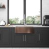 Farmhouse Sink 36" Stainless Steel 16 Gauge Apron Front Kitchen Sink - Rose Gold - Image 8
