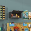 Heavy Duty, Metal Wall Mounted Tool Storage Cabinet Steel Metal Garage Storage Cabinet - Black / Gray - Image 2