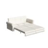 Pull Out Sofa Bed, 3 In 1 Convertible Sleeper Sofa With Nailhead Trim & Rolled Arm, Multi Functional Sofa Bed For Living Room, Bedroom, Apartment, Office - Cream White - Image 10