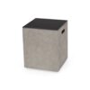 Modern Design Mgo Tank Holder Side Table With Ceramic Top - Black / Gray - Image 8